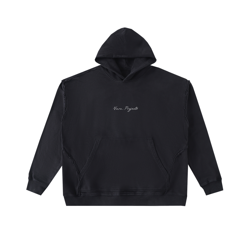 Nova Projects Raw-Seam Enzyme Washed Hoodie