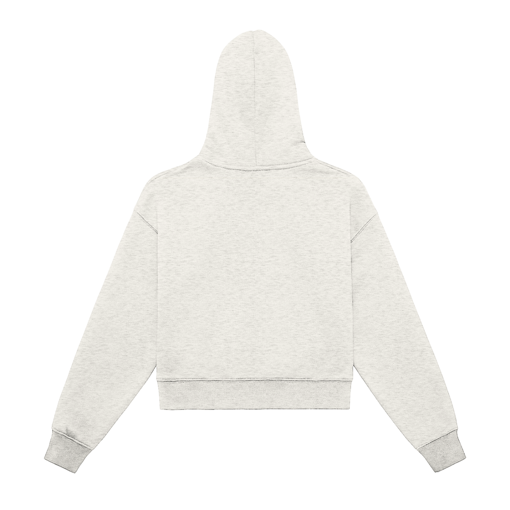 Nova Projects Women's Fleeced Zip-Up Cropped Hoodie