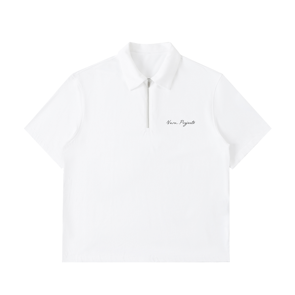 Nova Half-Zip Cotton Polo Shirt