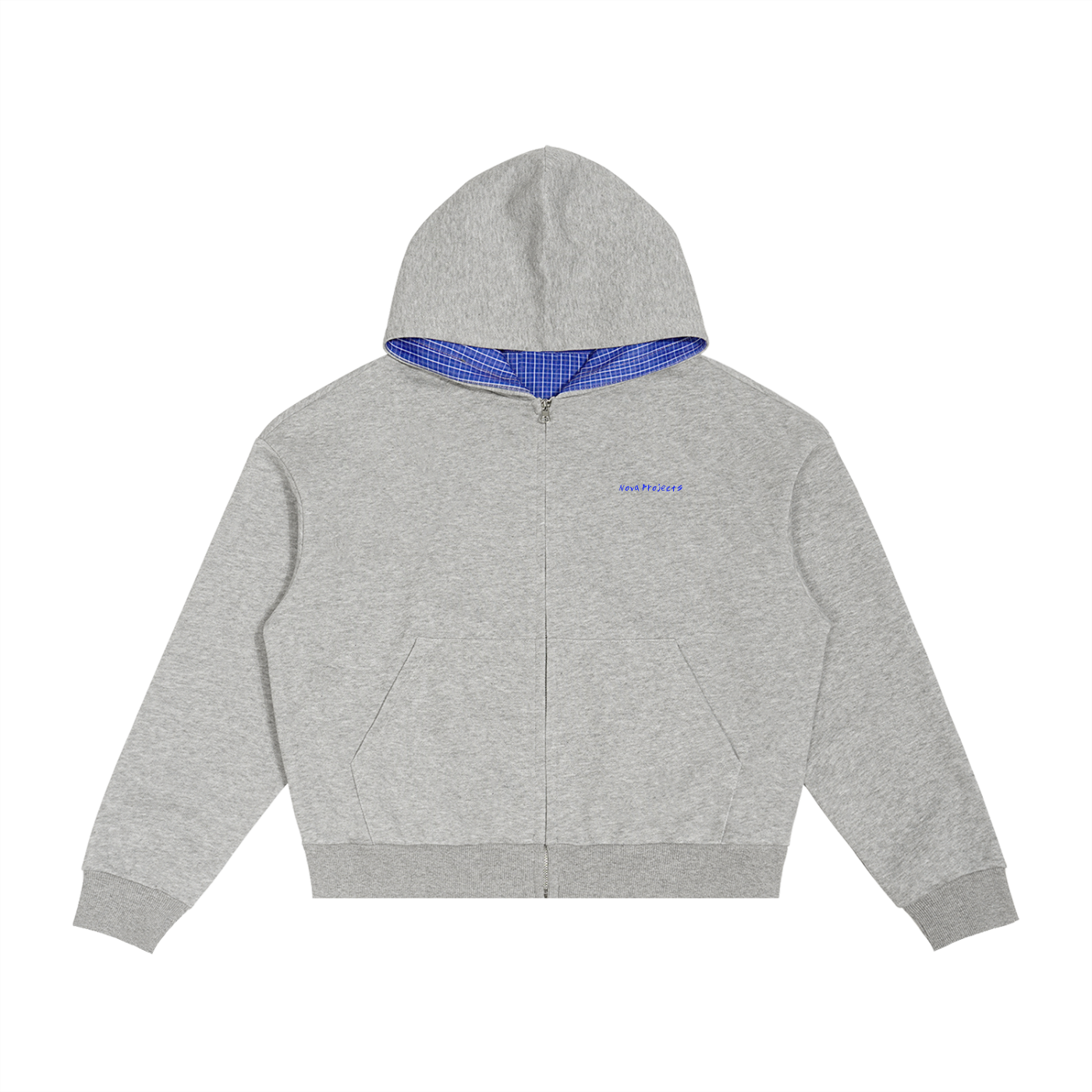 Nova Projects Plaid Zip Hoodie