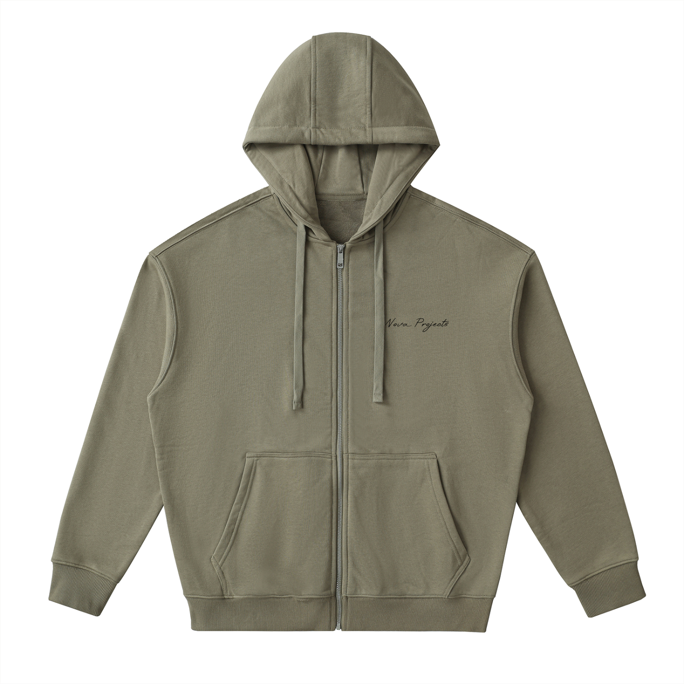 Nova Drop-Shoulder Zip Up Hoodie