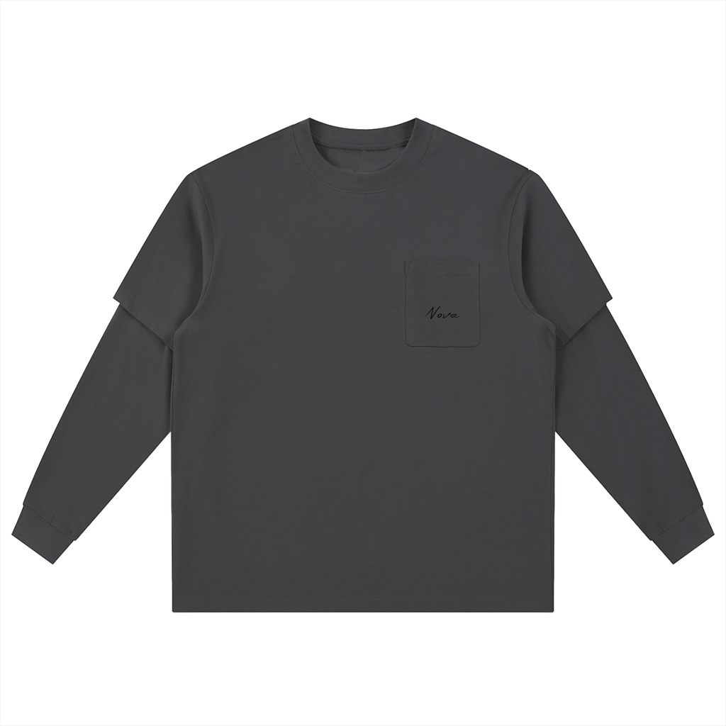 Nova Layered Long Sleeve Oversized Tee