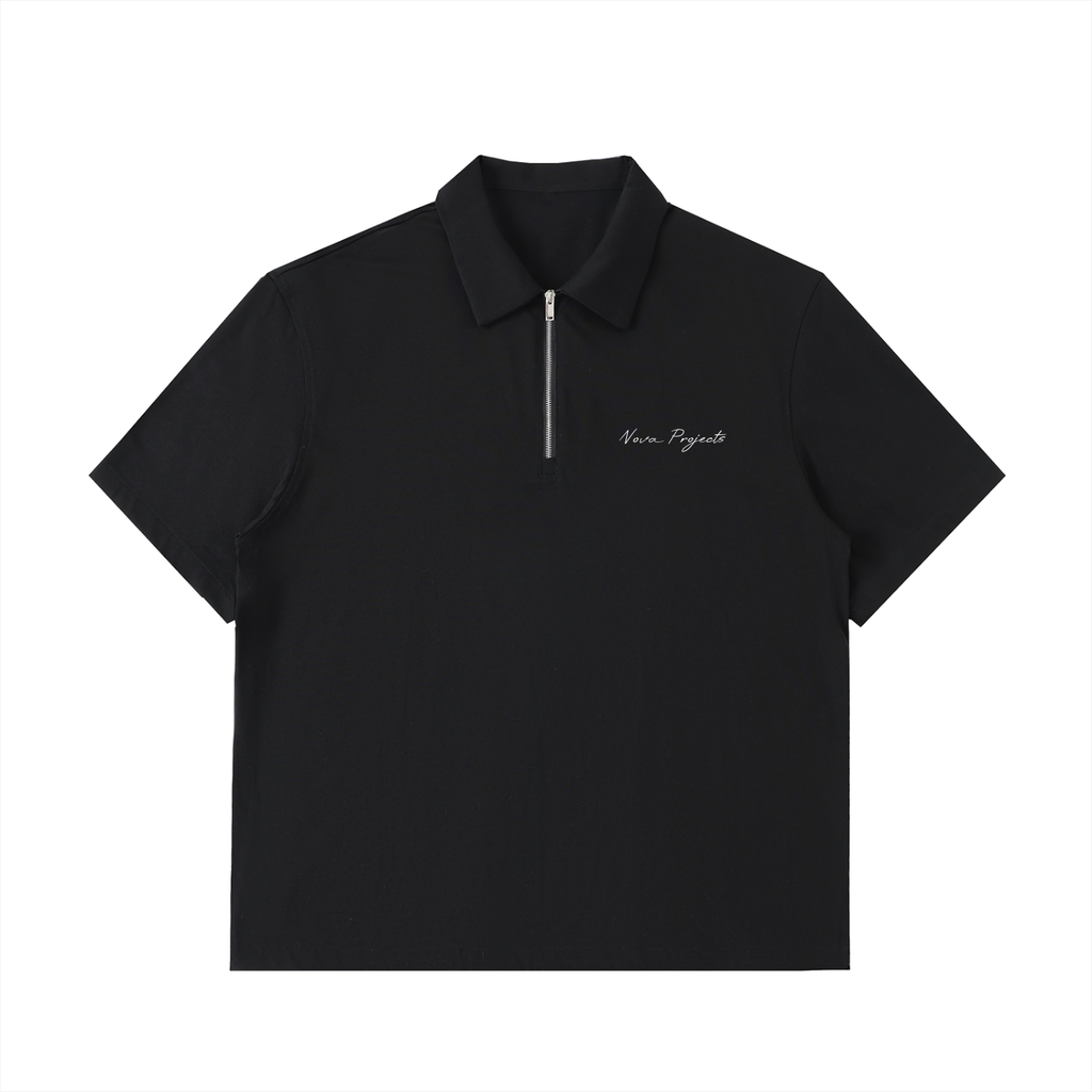 Nova Half-Zip Cotton Polo Shirt