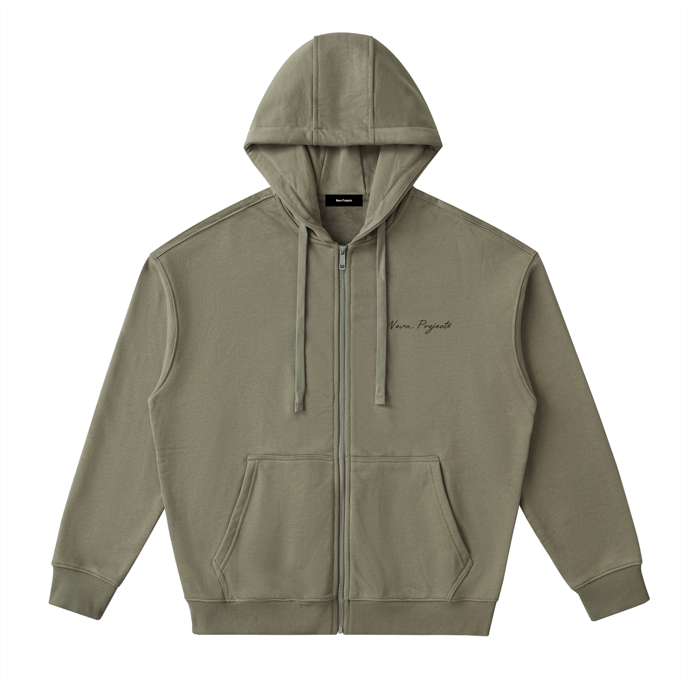 Nova Drop-Shoulder Zip Up Hoodie