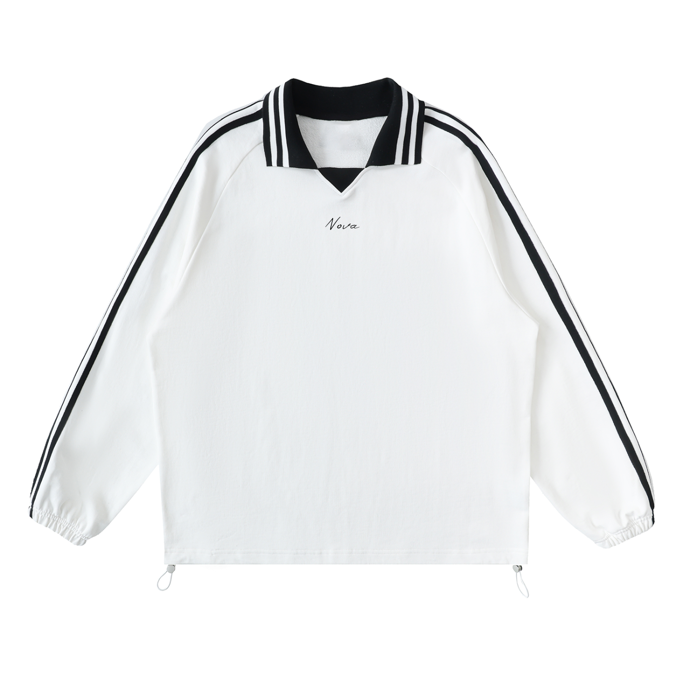 Nova Contrast Striped Lapel Collared Shirt