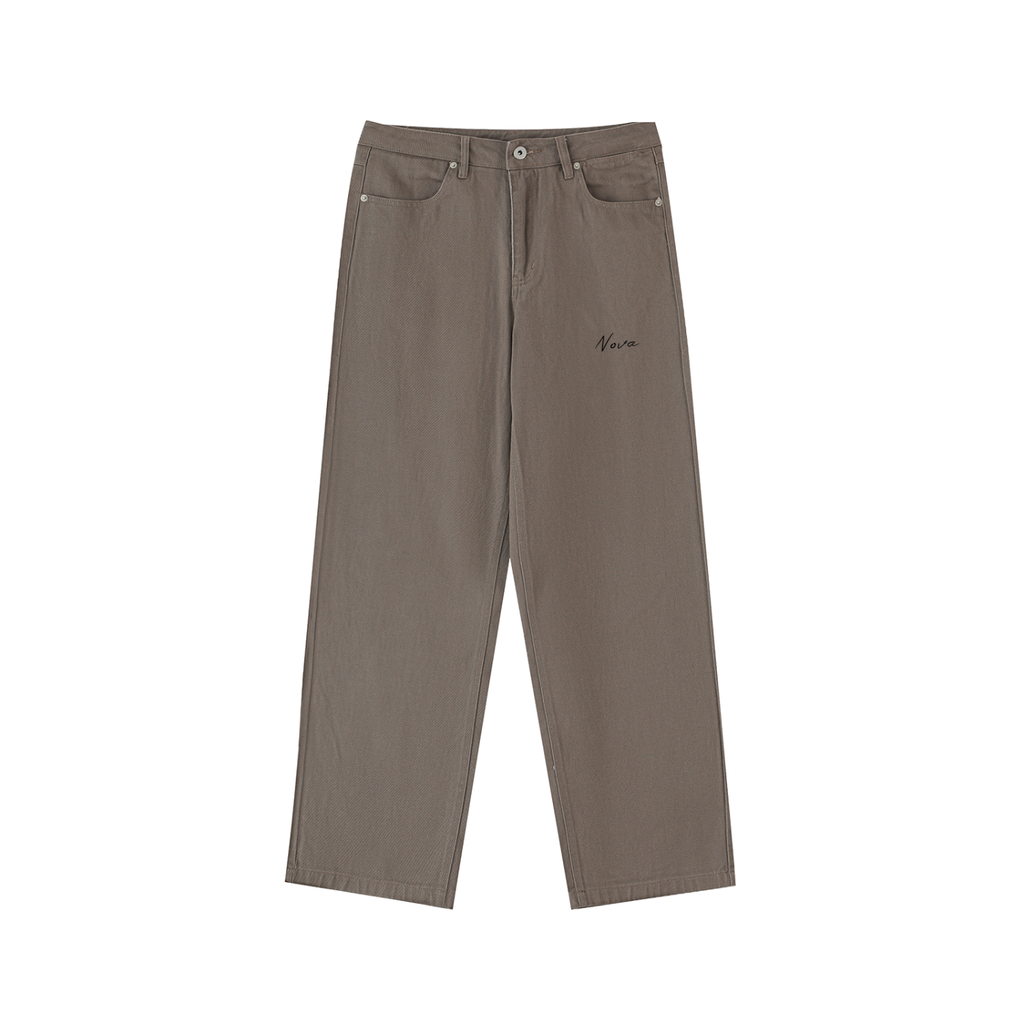 Nova Heavyweight Cotton Straight-Leg Pants